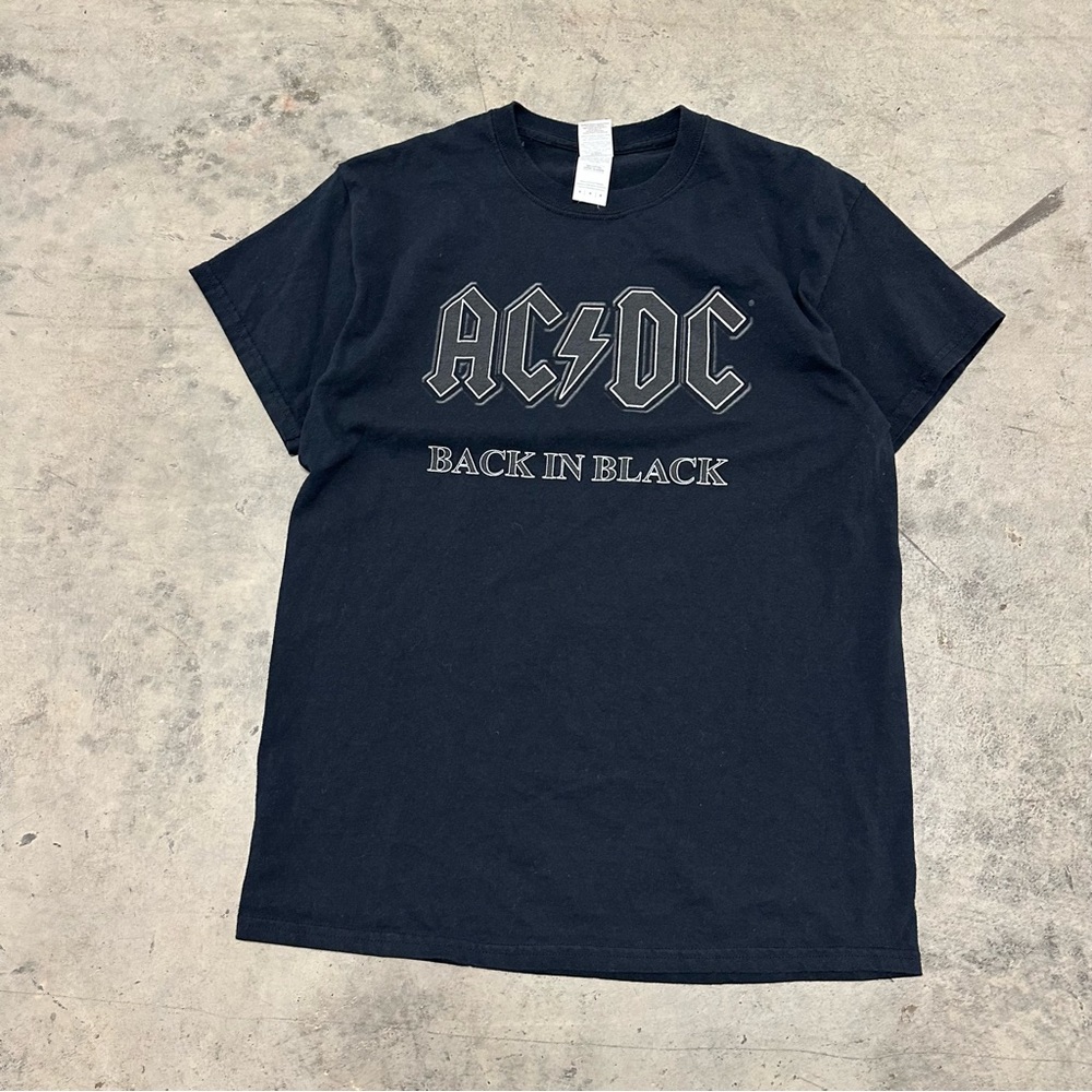 ACDC Back in Black Tee M Music